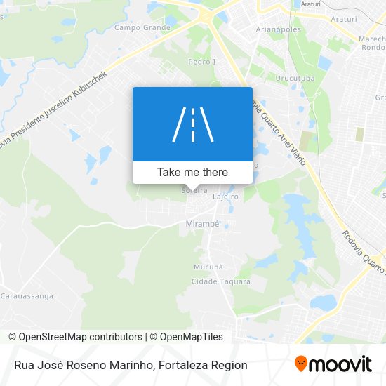 Rua José Roseno Marinho map