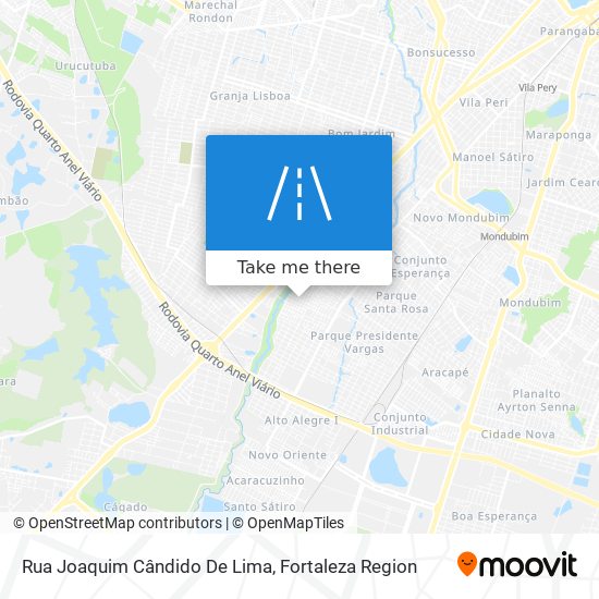 Mapa Rua Joaquim Cândido De Lima