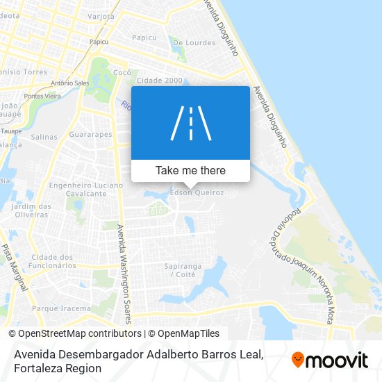 Mapa Avenida Desembargador Adalberto Barros Leal