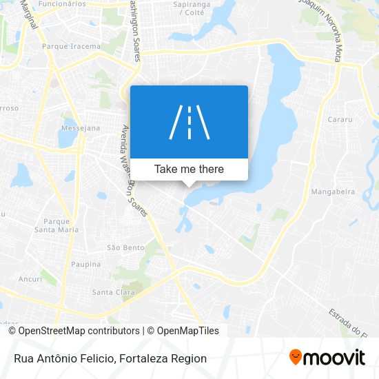 Rua Antônio Felicio map