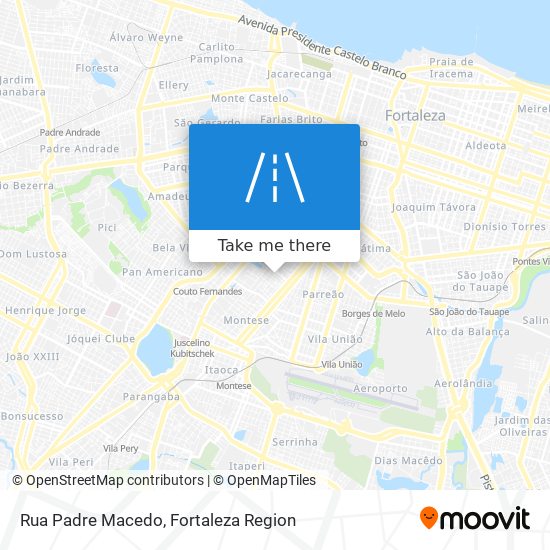 Mapa Rua Padre Macedo