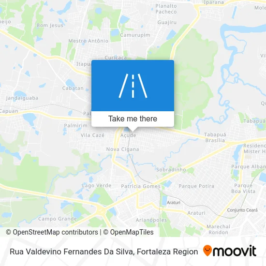 Rua Valdevino Fernandes Da Silva map