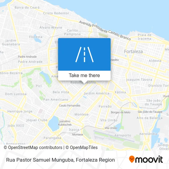 Rua Pastor Samuel Munguba map