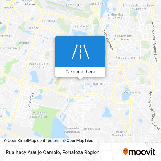 Rua Itacy Araujo Camelo map