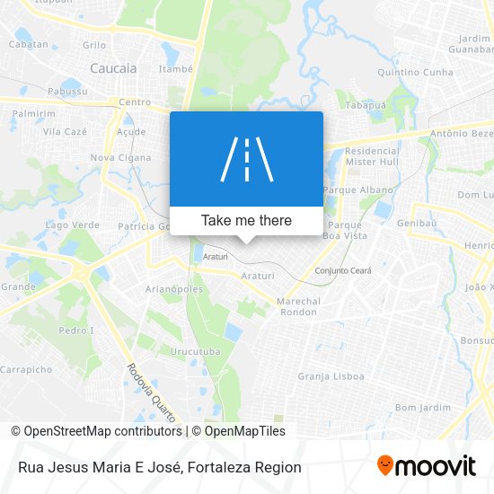 Rua Jesus Maria E José map