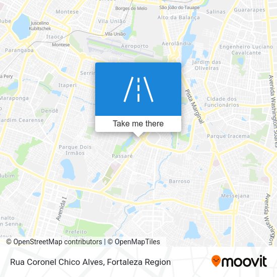 Rua Coronel Chico Alves map