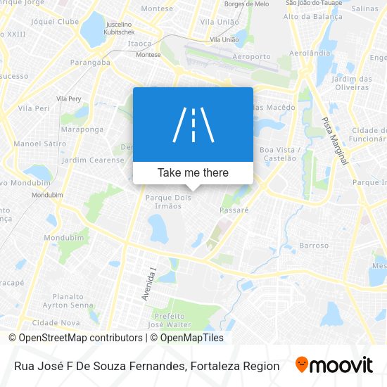 Rua José F De Souza Fernandes map