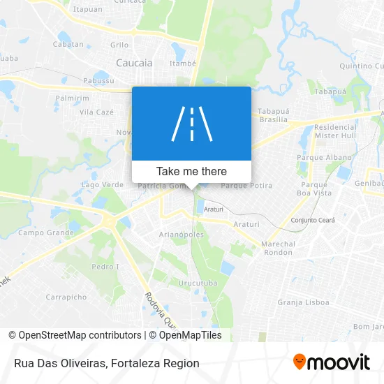 Rua Das Oliveiras map