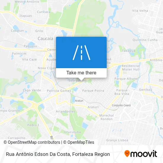 Rua Antônio Edson Da Costa map