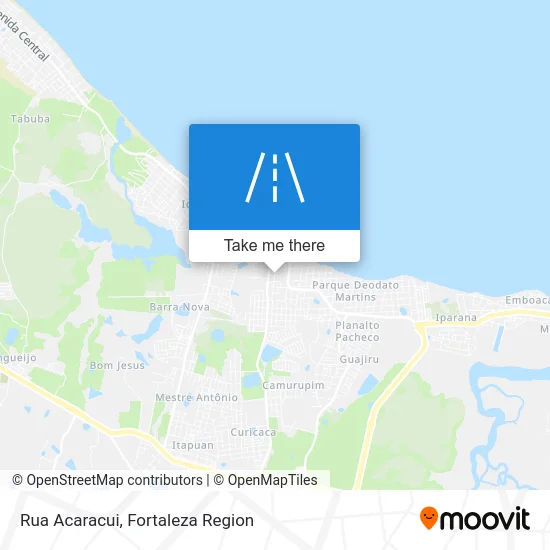 Rua Acaracui map