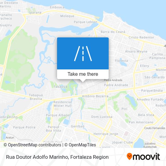 Rua Doutor Adolfo Marinho map