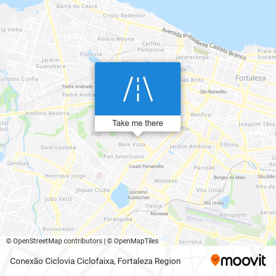 Mapa Conexão Ciclovia Ciclofaixa