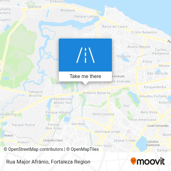 Rua Major Afrânio map