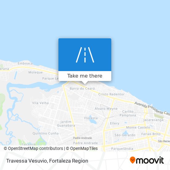Mapa Travessa Vesuvio