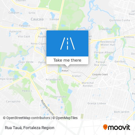 Rua Tauá map