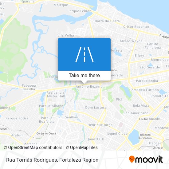 Rua Tomás Rodrigues map