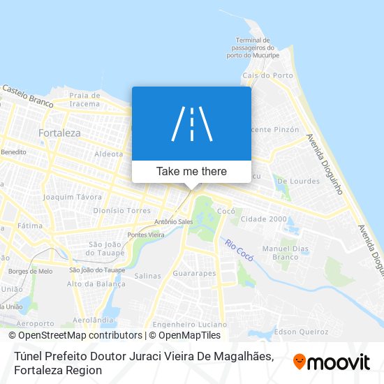 Túnel Prefeito Doutor Juraci Vieira De Magalhães map