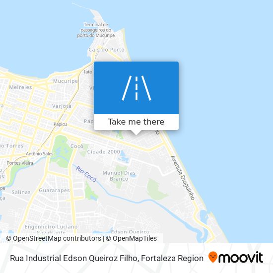 Mapa Rua Industrial Edson Queiroz Filho