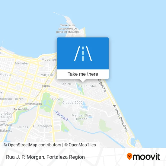 Rua J. P. Morgan map