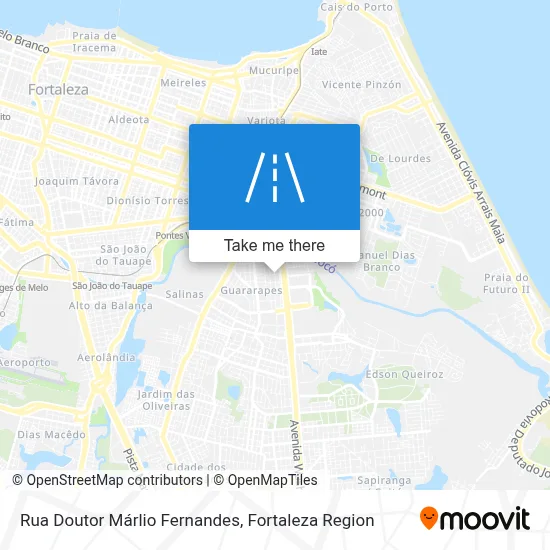 Rua Doutor Márlio Fernandes map