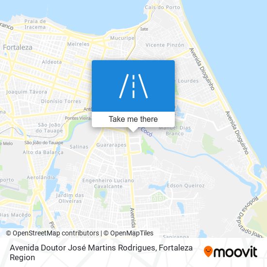 Mapa Avenida Doutor José Martins Rodrigues