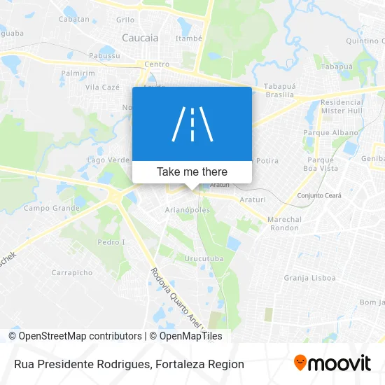 Rua Presidente Rodrigues map