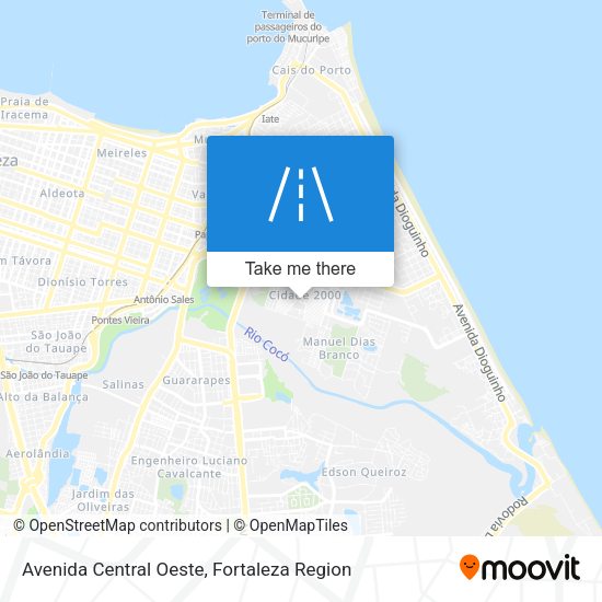 Avenida Central Oeste map