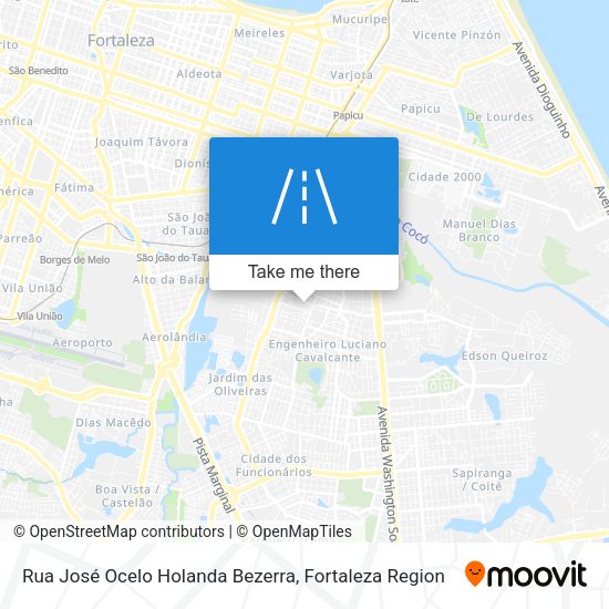 Rua José Ocelo Holanda Bezerra map