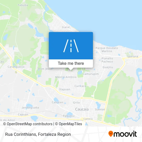 Rua Corinthians map