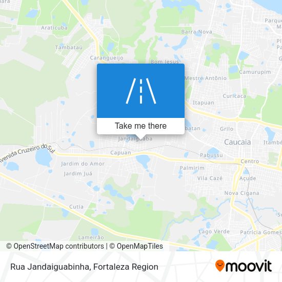 Rua Jandaiguabinha map