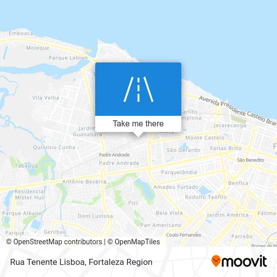 Rua Tenente Lisboa map