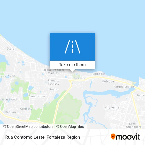 Rua Contomo Leste map