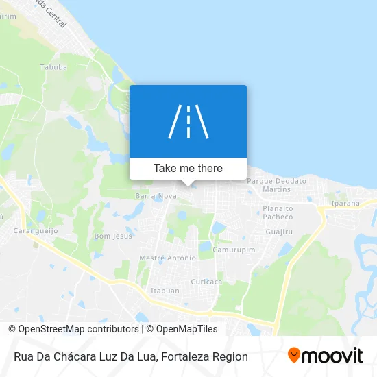 Rua Da Chácara Luz Da Lua map