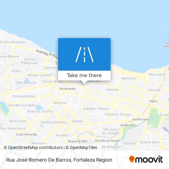 Rua José Romero De Barros map