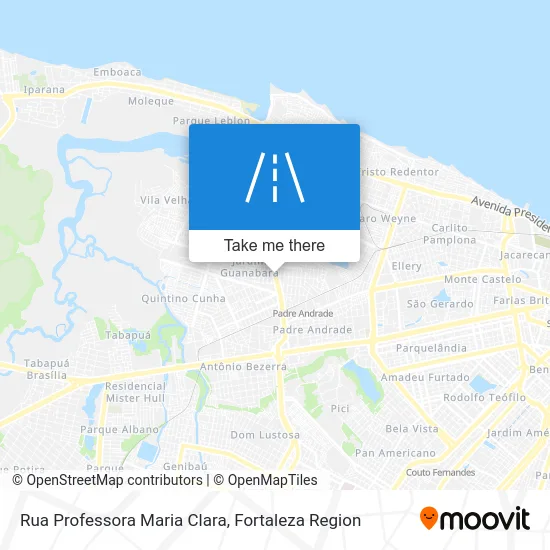 Rua Professora Maria Clara map
