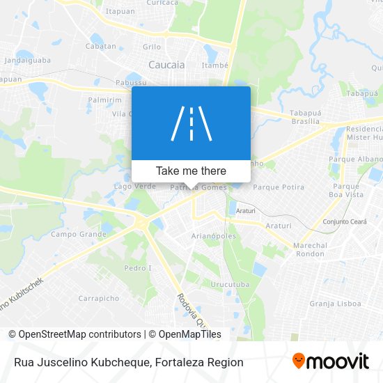 Rua Juscelino Kubcheque map
