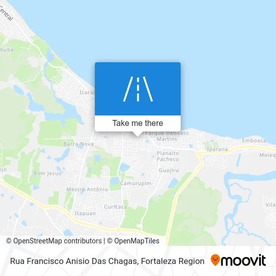 Rua Francisco Anisio Das Chagas map