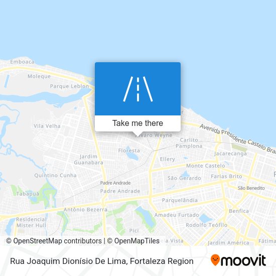 Rua Joaquim Dionísio De Lima map