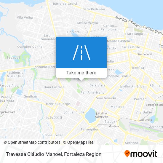 Mapa Travessa Cláudio Manoel