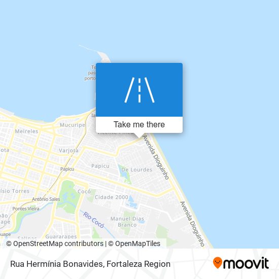 Mapa Rua Hermínia Bonavides