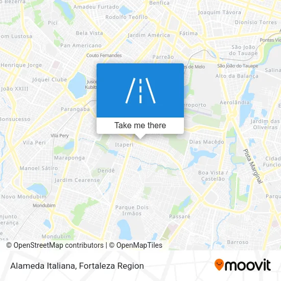 Alameda Italiana map