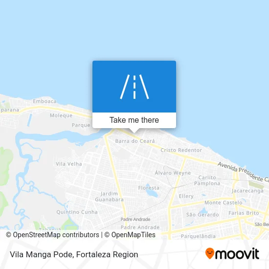 Vila Manga Pode map