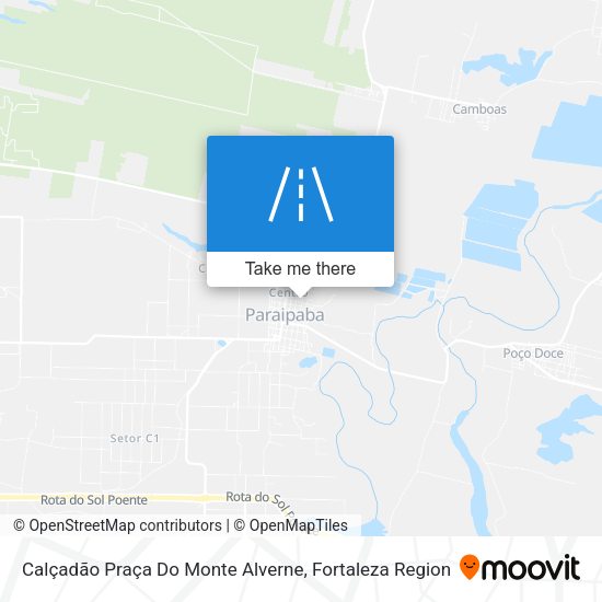 Calçadão Praça Do Monte Alverne map