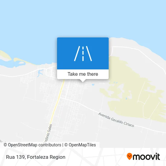 Rua 139 map