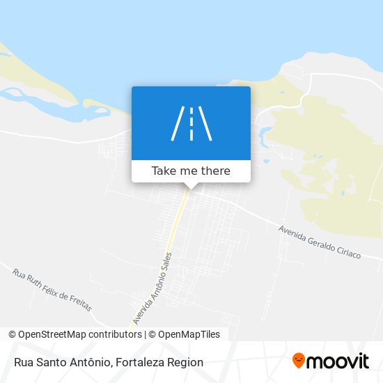 Mapa Rua Santo Antônio