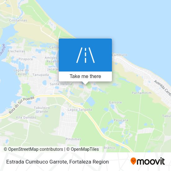 Estrada Cumbuco Garrote map