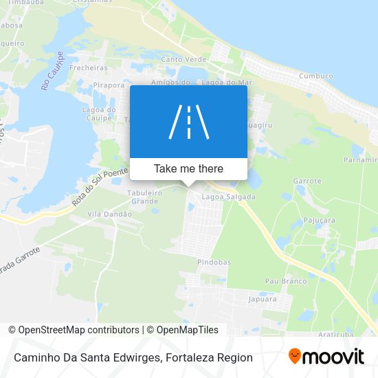 Caminho Da Santa Edwirges map