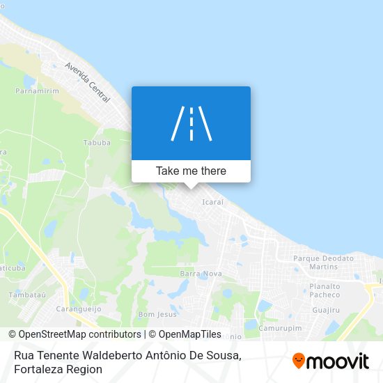 Rua Tenente Waldeberto Antônio De Sousa map