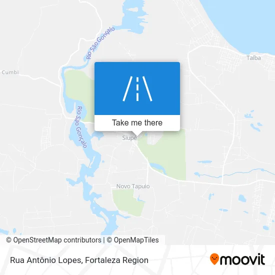 Rua Antônio Lopes map