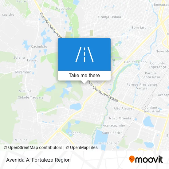 Avenida A map